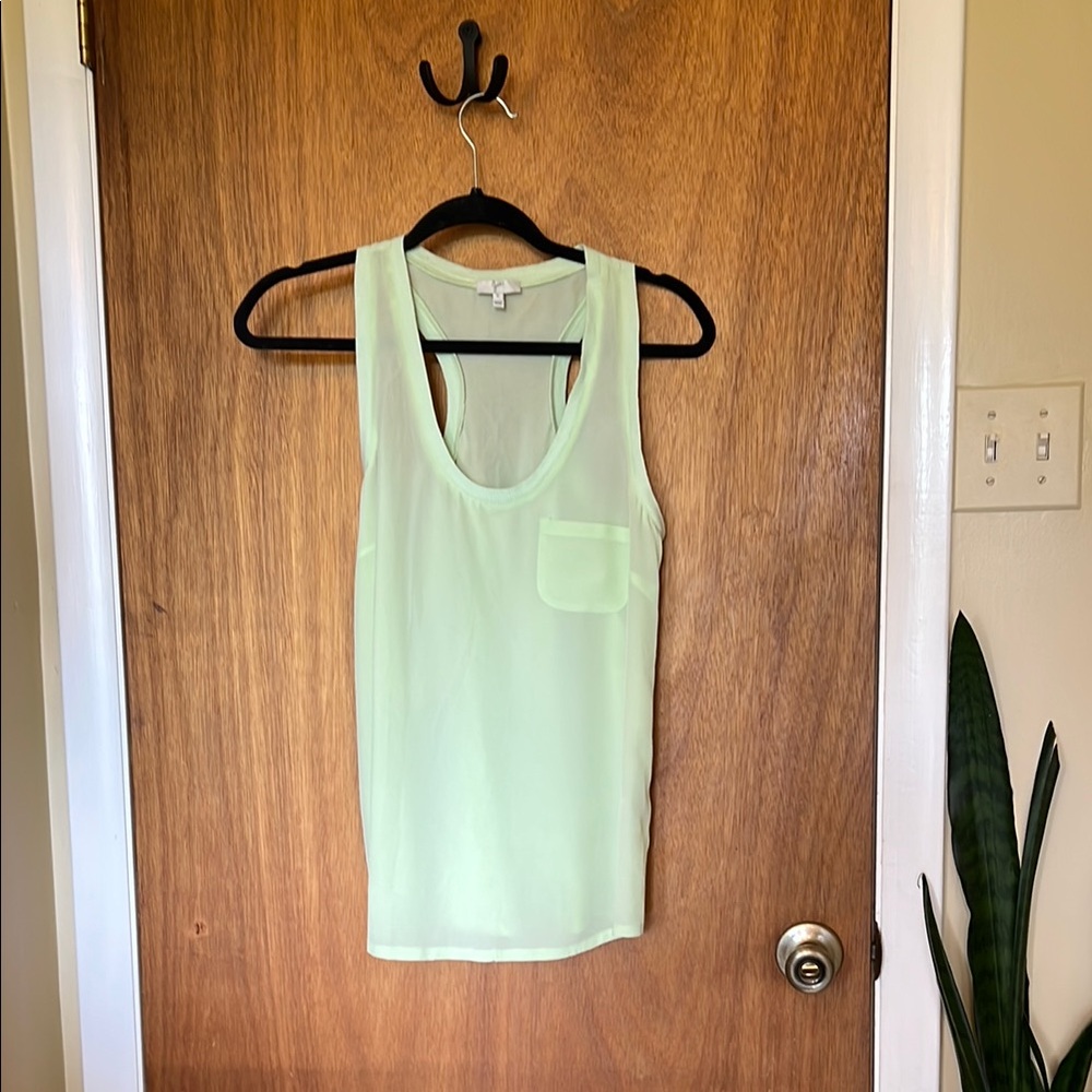 Joie silk racer back tank S